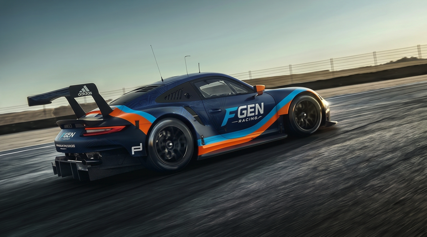 FGEN Racing Porsche GT3 rear view
